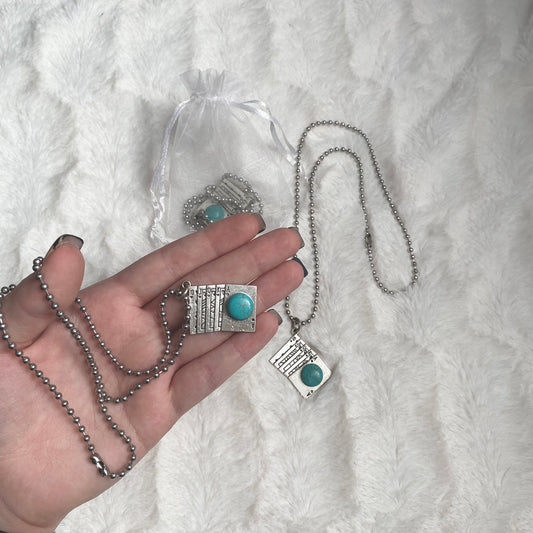 Aces & turquoise necklace